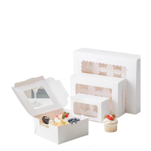 hold cakes, pastries and other fine food box packaging cake cake box with window