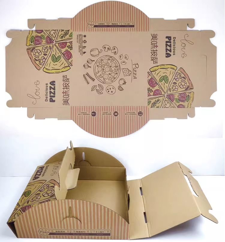 Powerful manufacturer custom printed pizza box wholesale pizza paper packing box custom