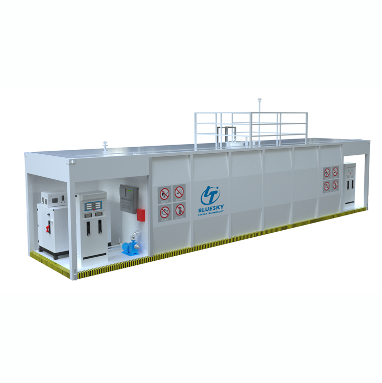 New arrival 40FT container fuel station mobile containerized fuel fuel dispenser for petrol station