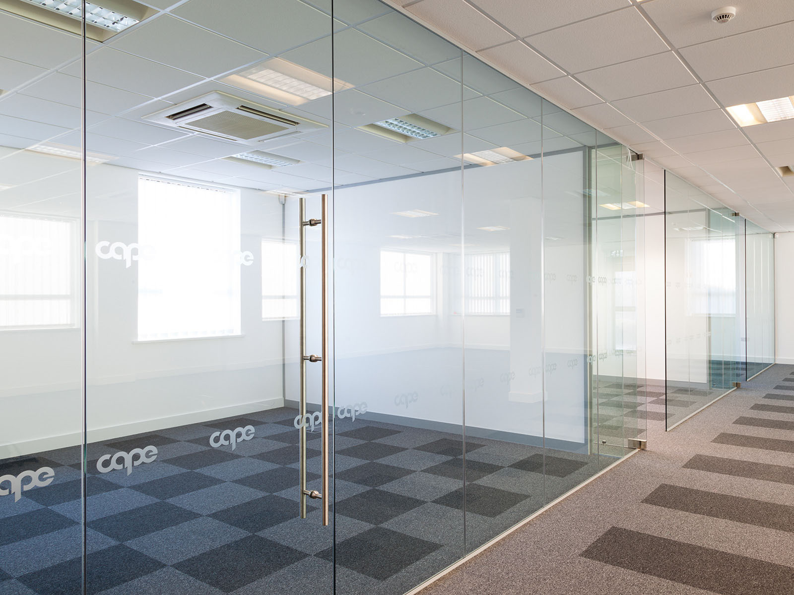 8mm 10mm 12mm tempered partition glass office wall with AS BS certificate