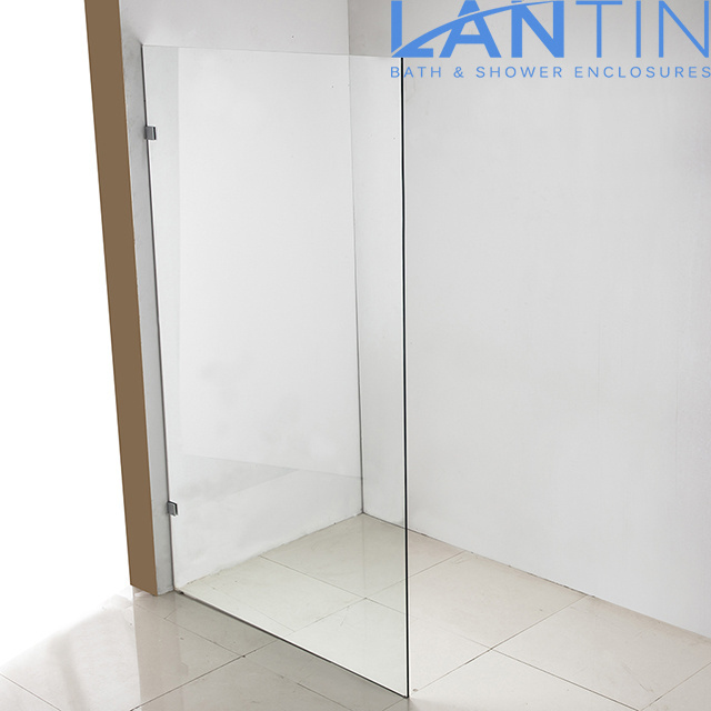 10mm Frameless Clear Tempered Glass Shower Screen Door With As/nzs 2208:1996 Certificate