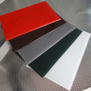 6mm color back painted tempered backsplash glass for kitchen