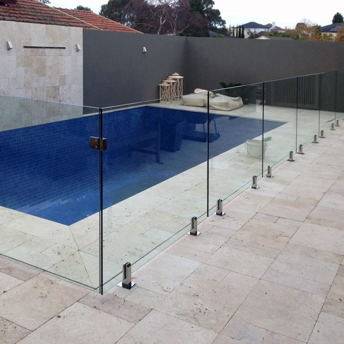 12mm Clear Tempered Frameless Glass Swimming Pool Fence Panels