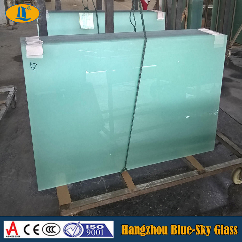 clear 6mm cut to size frosted tempered furniture glass