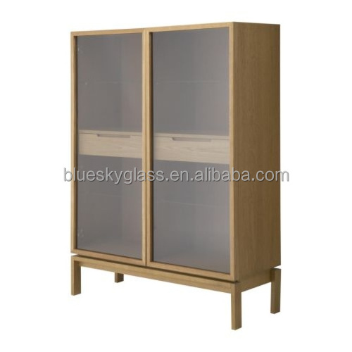 Wholesale Kitchen Cabinet Door Decorated Back Painted Glass Panels Painted Tempered Printing Glass