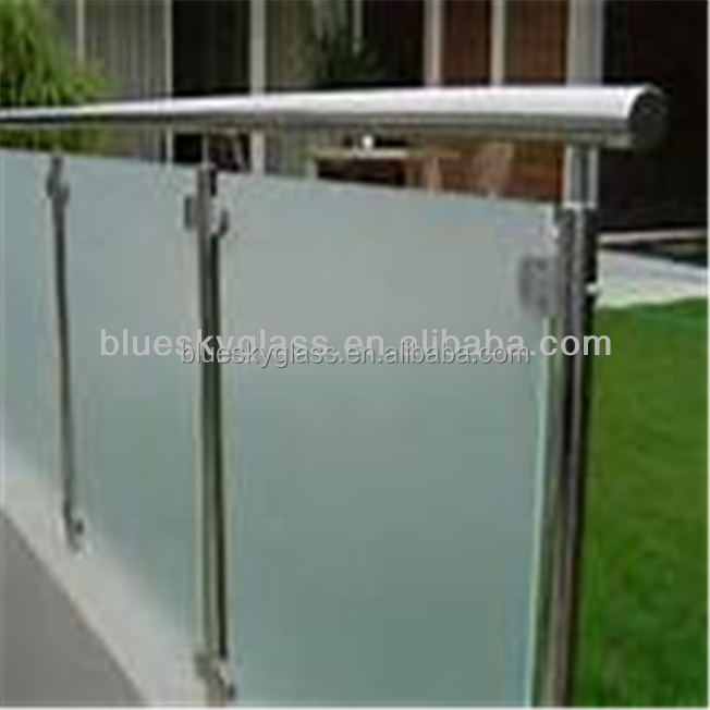 tempered glass manufacturers hangzhou frosted glass fence panels Glass railing parapets Balustrades Handrails