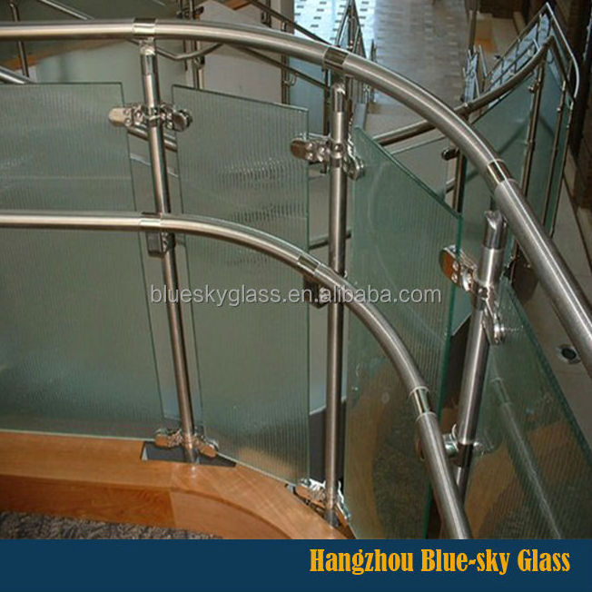 tempered glass manufacturers hangzhou frosted glass fence panels Glass railing parapets Balustrades Handrails