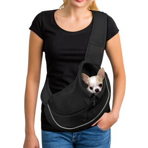 OEM Breathable Mesh Travel Safe Sling Bag Shoulder Carrier for Dogs Cats Pet Front Pack Sling Carrier