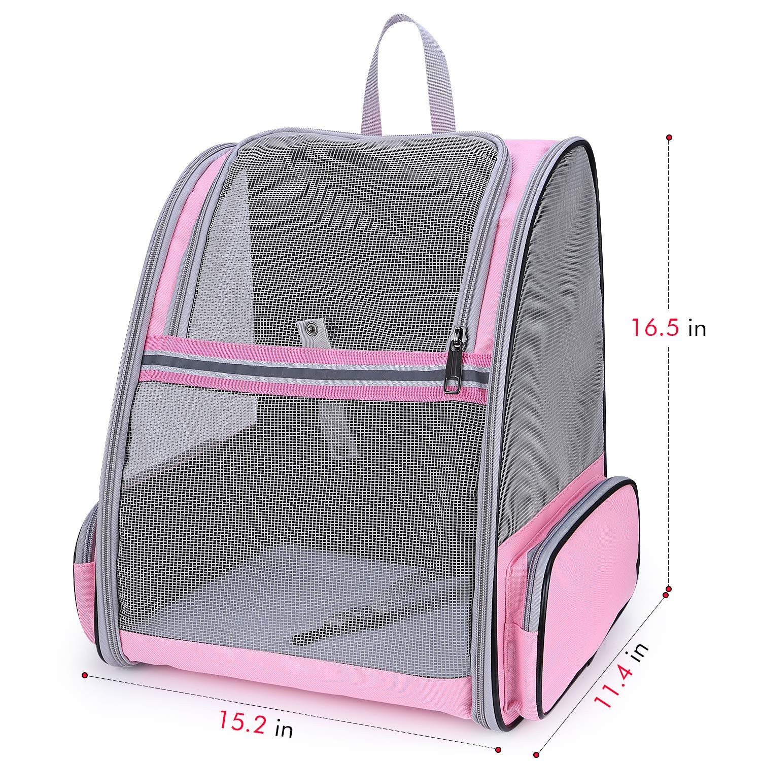 Cat backpack expandale pet courier backpack doggy pet dog carrier with breathable mesh for outside small dog cat travel hiking