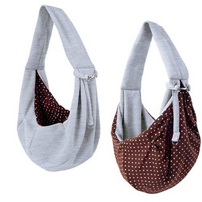 Portable Dog Cat Hands Free Pet Reversible Sling Carrier Bag Dog Papoose Super Soft Pouch and Tote