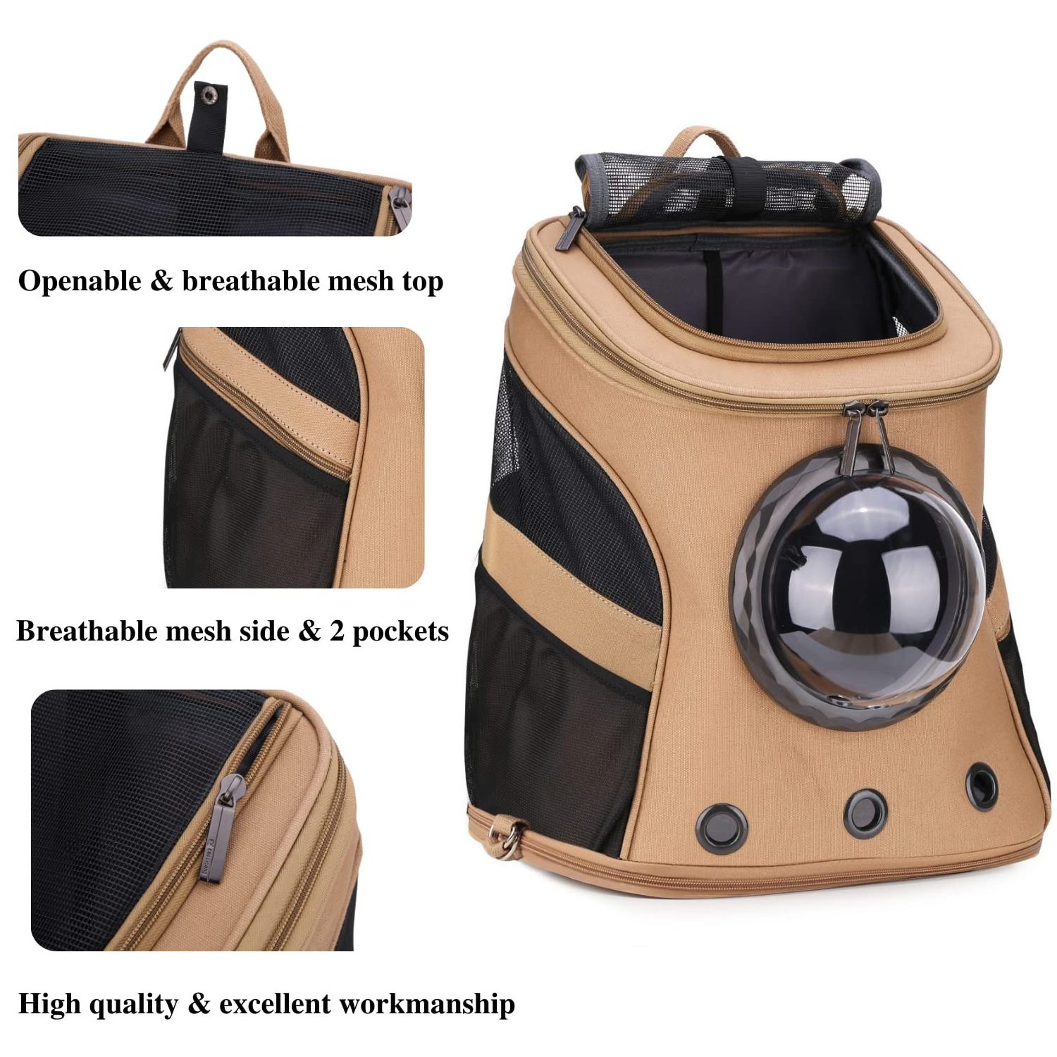 New Space Capsule Pet Backpack Large Cat Backpack Carrier with Bubble for Fat Cats and Dogs Puppies