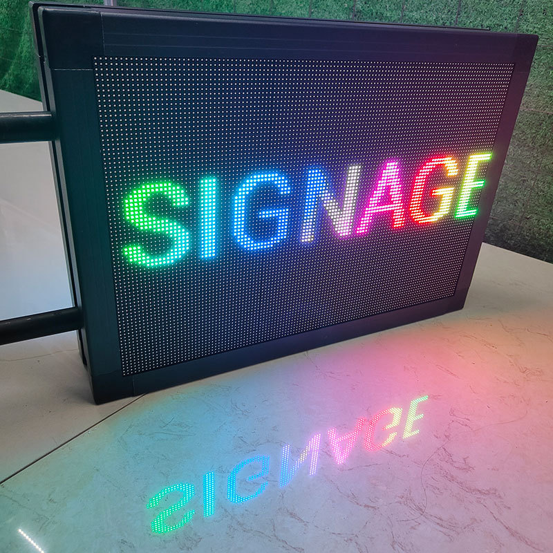 Outdoor RGB Full Color P4 Double Side Scrolling Message Board Led Display Screen Programmable Led Running Sign