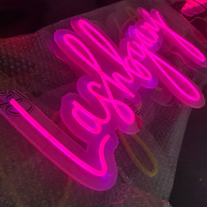 Custom Flexible Led Neon Signs Beauty Eyelash Extensions Hair Salon Bar Studio Nails Lash Room Decor Open Shop Window Neon Sign