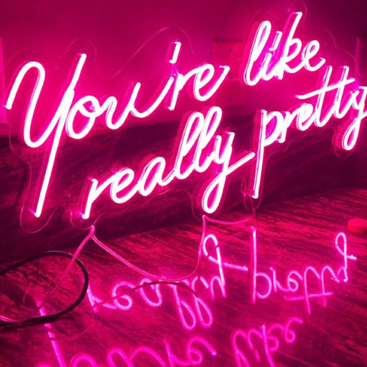 Custom Flexible Led Neon Signs Beauty Eyelash Extensions Hair Salon Bar Studio Nails Lash Room Decor Open Shop Window Neon Sign