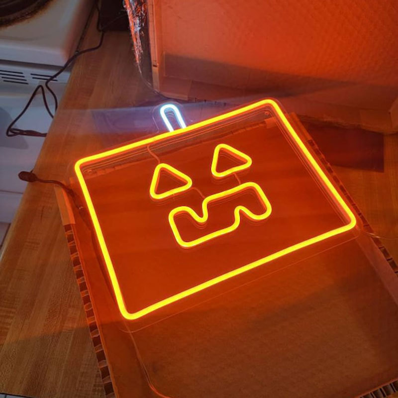 Pumpkin Halloween Neon Sign For Home Party Wall Decor