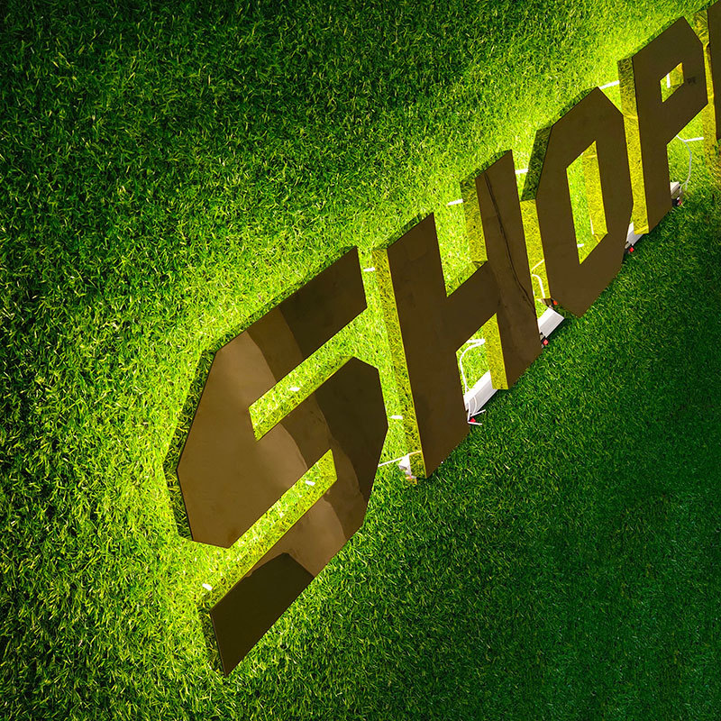 Advertising Illuminated Outdoor Light Led Letter Business Store Front Sign 3D Acrylic Light Up Custom Sign For Business