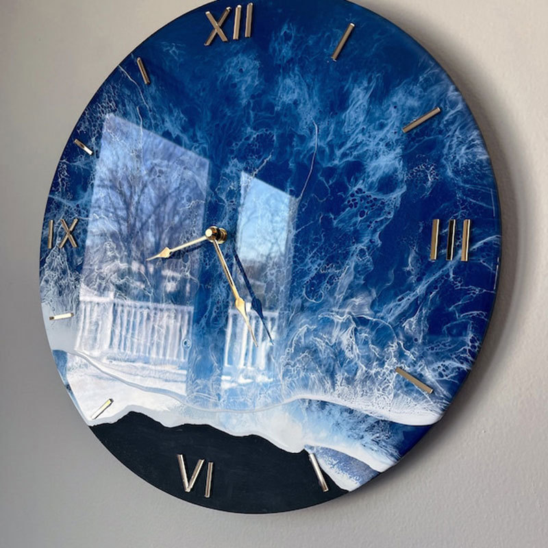 Acrylic DIY 3D Wall Art Horloge Murale Luxury Wall Clock Arabic Numbers With Acrylic Clock Hand For Epoxy Resin Clocks