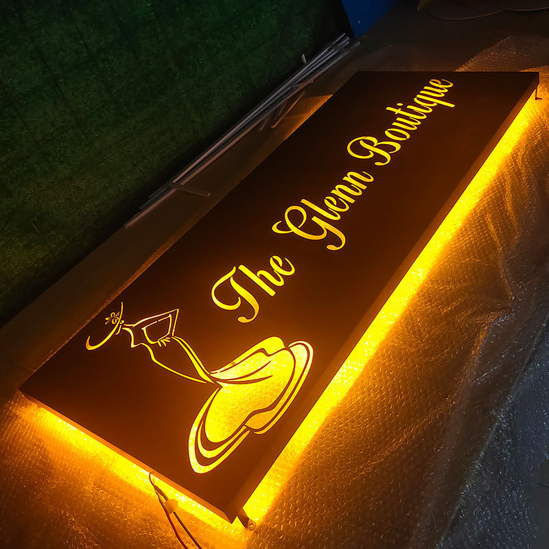 Illuminated Shopping Center Cabinet Sign Led Lightbox Custom Logo Light Box Glow Sign Board Led Shop Light Box Sign For Business