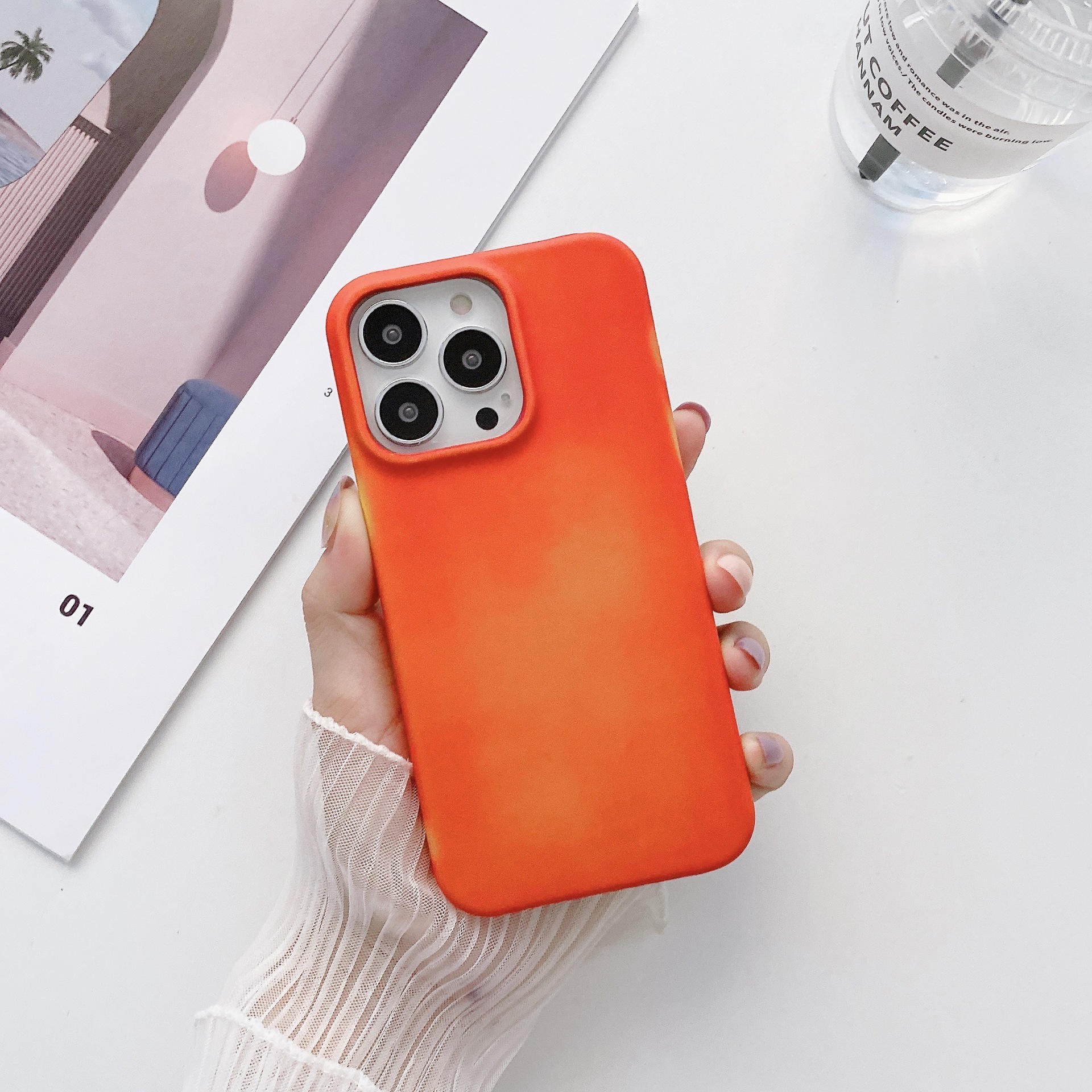 New creative Induction temperature Thermal change color phone case For IPhone Samsung Trending Product