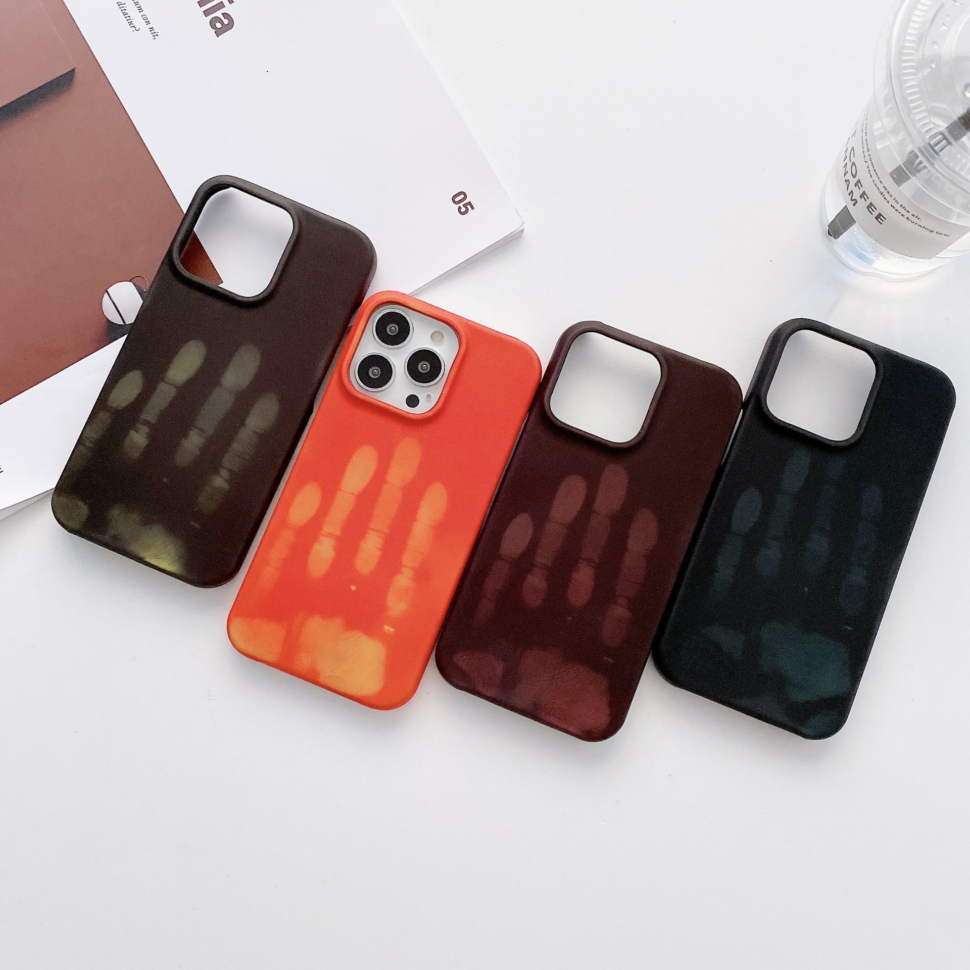 New creative Induction temperature Thermal change color phone case For IPhone Samsung Trending Product