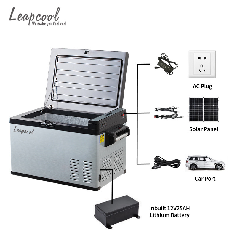 50L Camping Refrigerator 12 Volt Battery Powered Portable Rechargeable Car Freezer