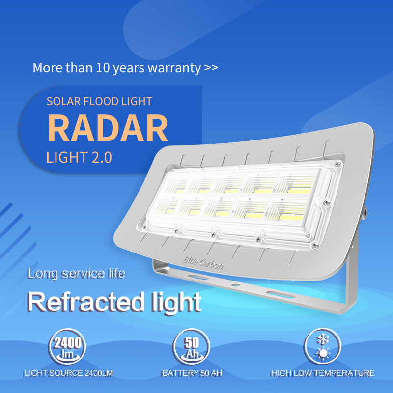 High Lumen LED Flood Light 120W 200W 300W High powered Energy Saving outdoor ip67 solar powered led flood light Blue Carbon