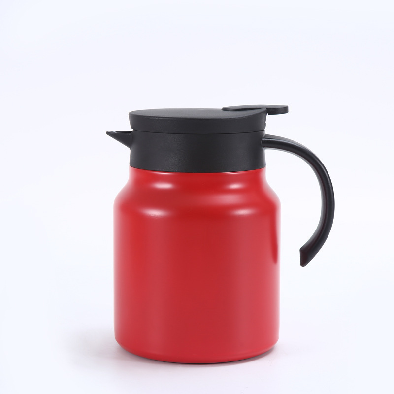 1000ml Double Walled Thermal Vacuum Kettle Insulated Coffee Tea Pot with 316 Stainless Steel Tea Infuser