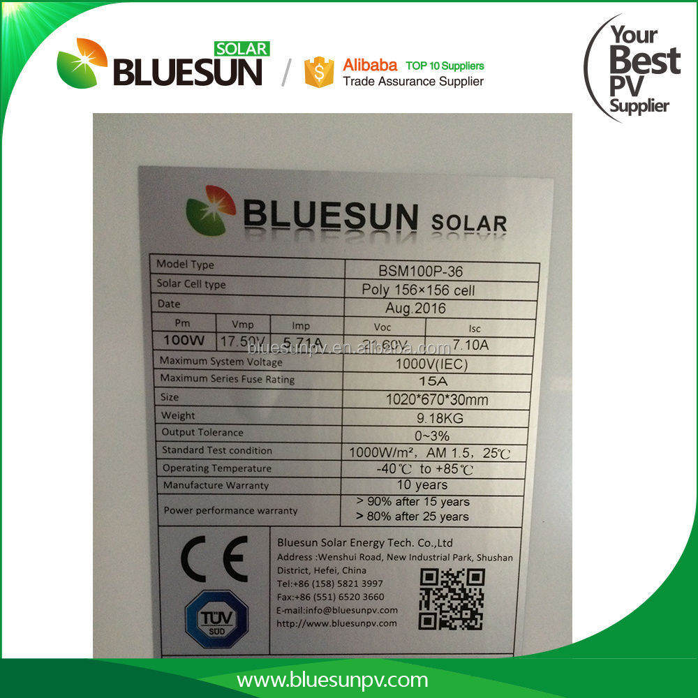 small panels 50w 100w 200w  poly 100w solar panels for small home system use