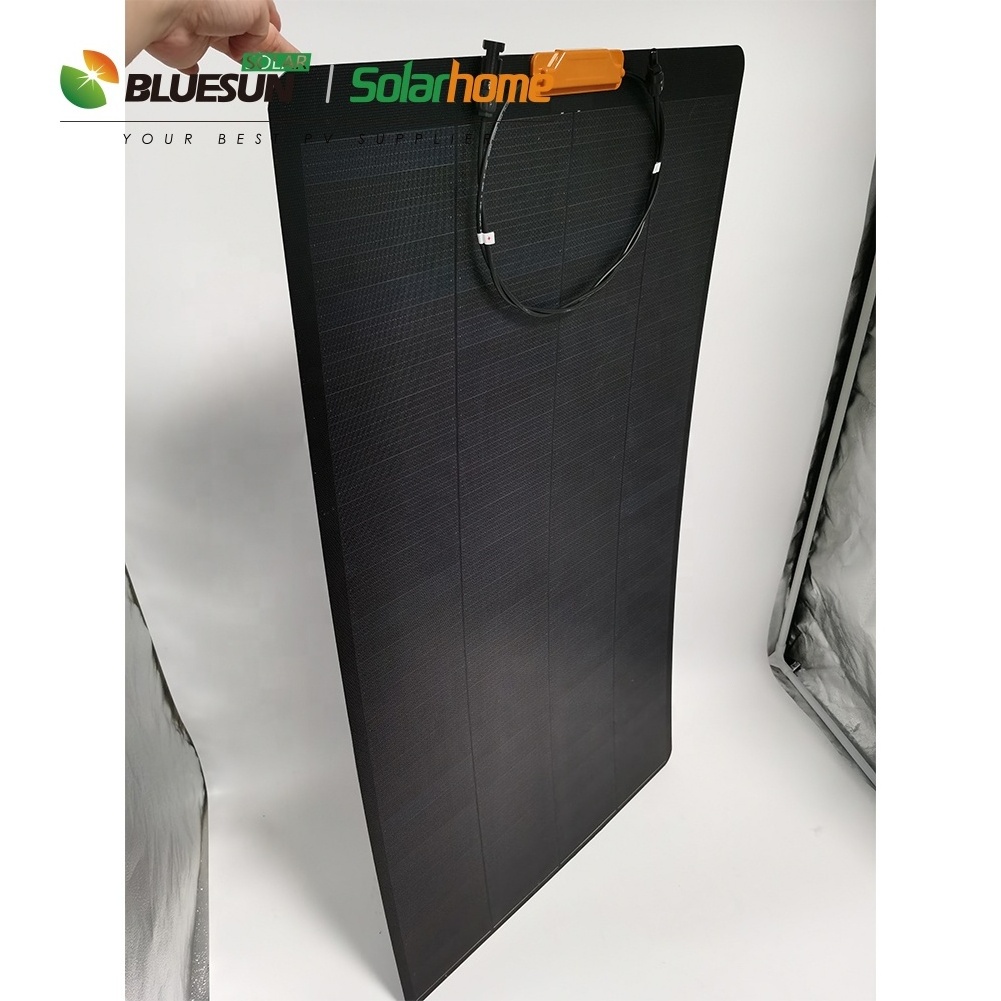 Bluesun solar portable  mono 110W 160W thin film flexible solar panel cigs flexible solar panel 100w