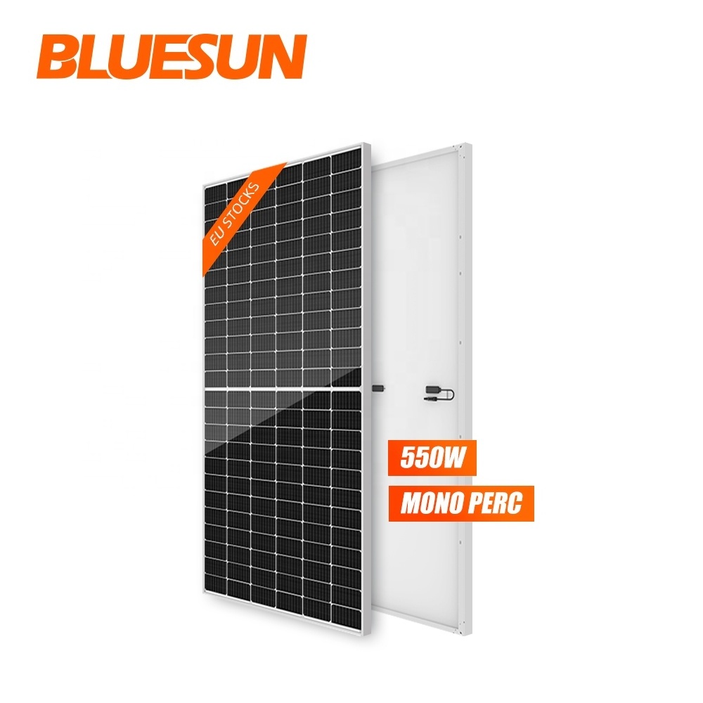 Bluesun EU stock solar panels 550w high efficiency PV panel jinko solar panel 540w 550w powerful cell price