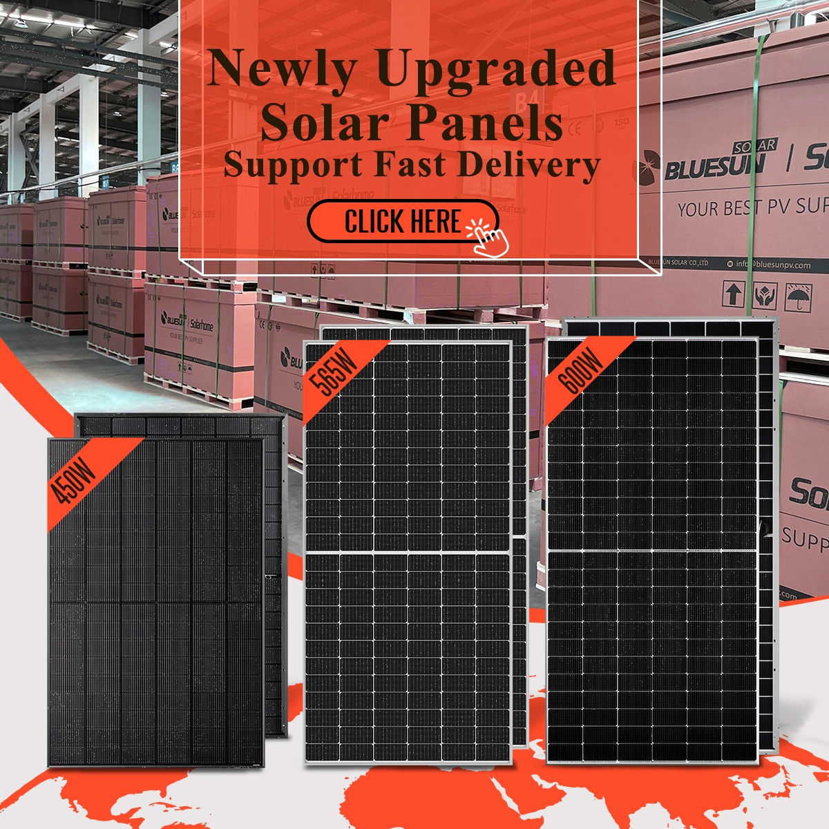 Hot sales EU stock solar panels 550w high efficiency PV 540w 560w powerful cell price rotterdam