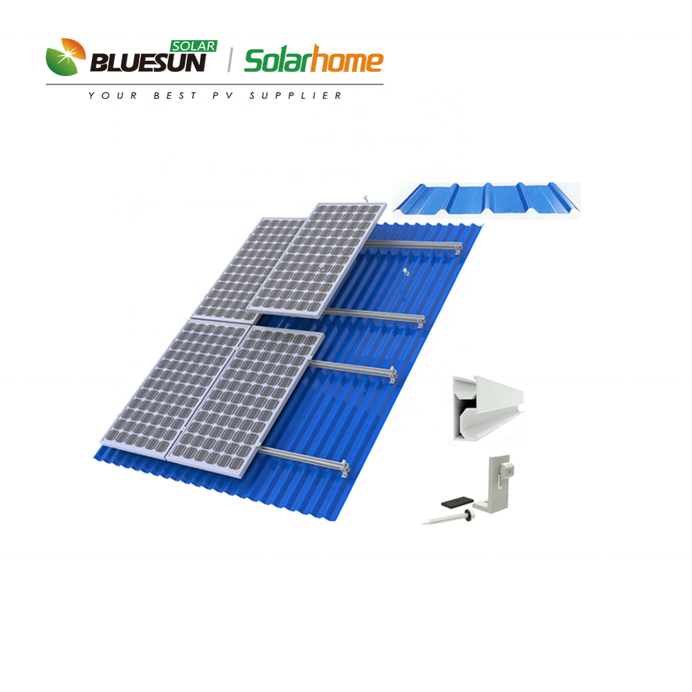 Bluesun 5000 watt solar panel 2kw 3kw 5kw photovoltaic kit off grid home solar power system 2.5kw