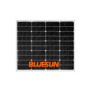 Bluesun 12v mono 5w 10w 15w 20w 25w 30w solar panel 12v 24V 90W 100W for battery charge outdoor use