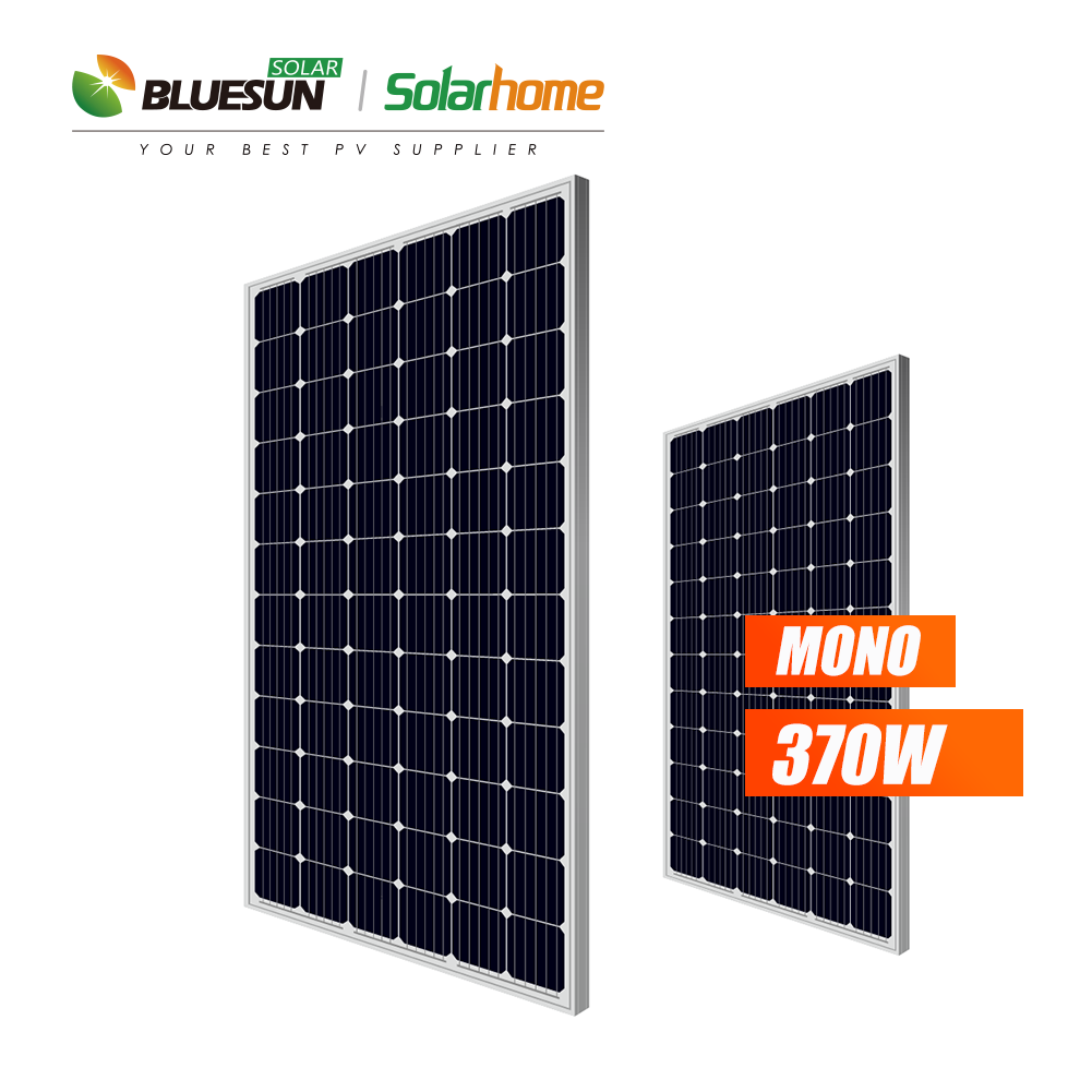 Bluesun Mono Poly Solar Panels 350 Watt 360w 370w 380w 400w Solar Cells Solar Panel For Solar Panel 100kw Project