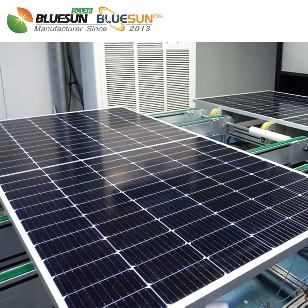 Bluesun solar panel plate 9bb solar panel 500w 565w mono half cell solar panel