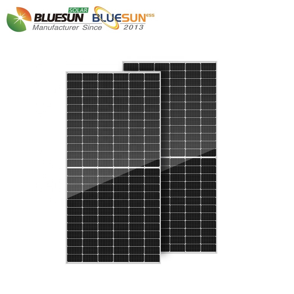 Bluesun solar panel plate 9bb solar panel 500w 565w mono half cell solar panel