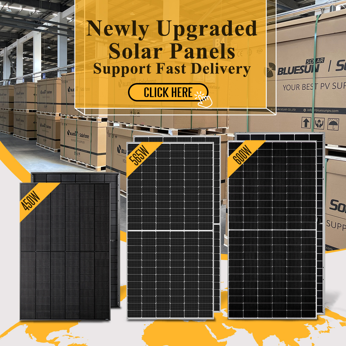 Hot sales EU stock solar panels 550w high efficiency PV 540w 560w powerful cell price rotterdam