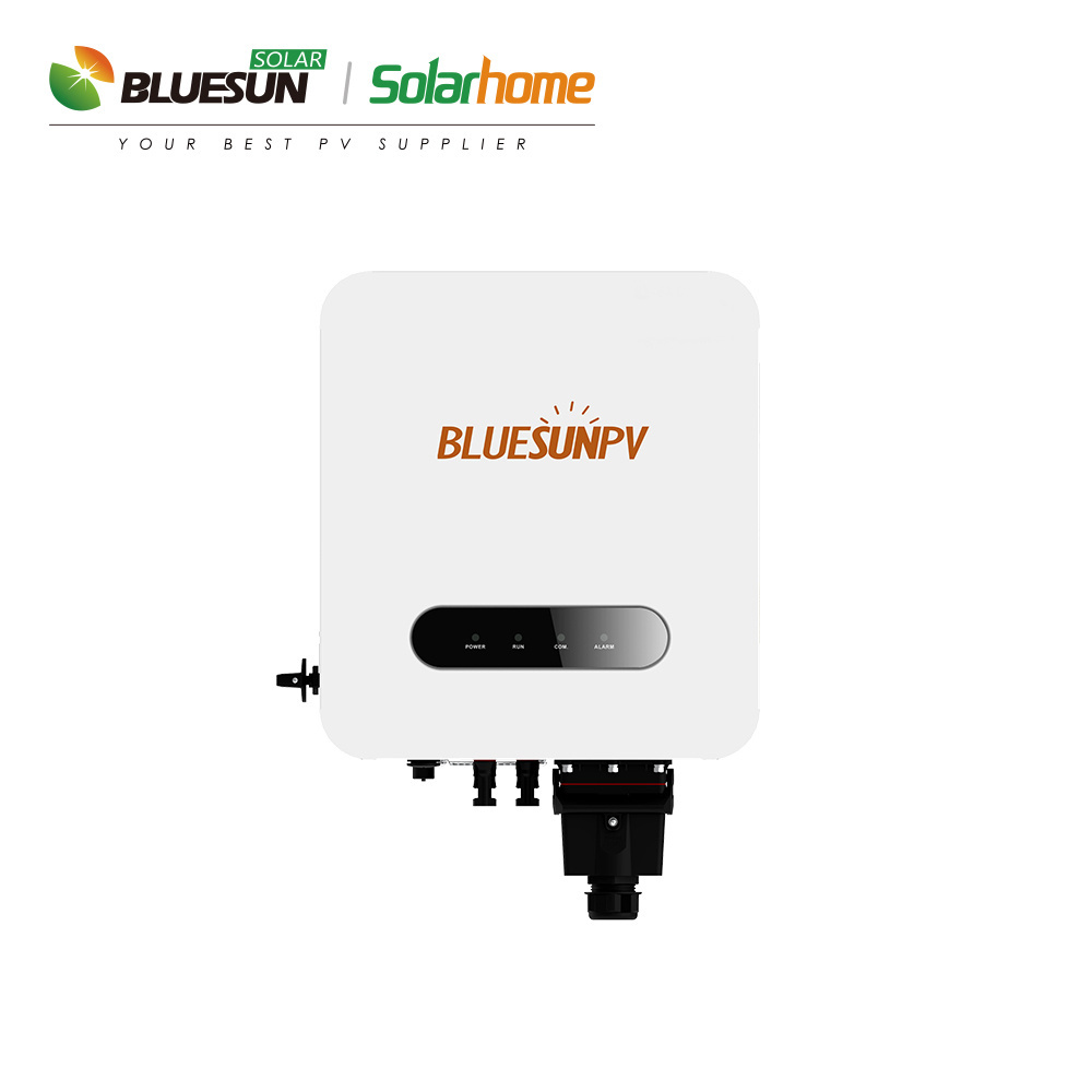 Bluesun On grid solar system 10kw 20kw 30kw Complete solar Kit with anti-back flow function solar inverter for home commercial