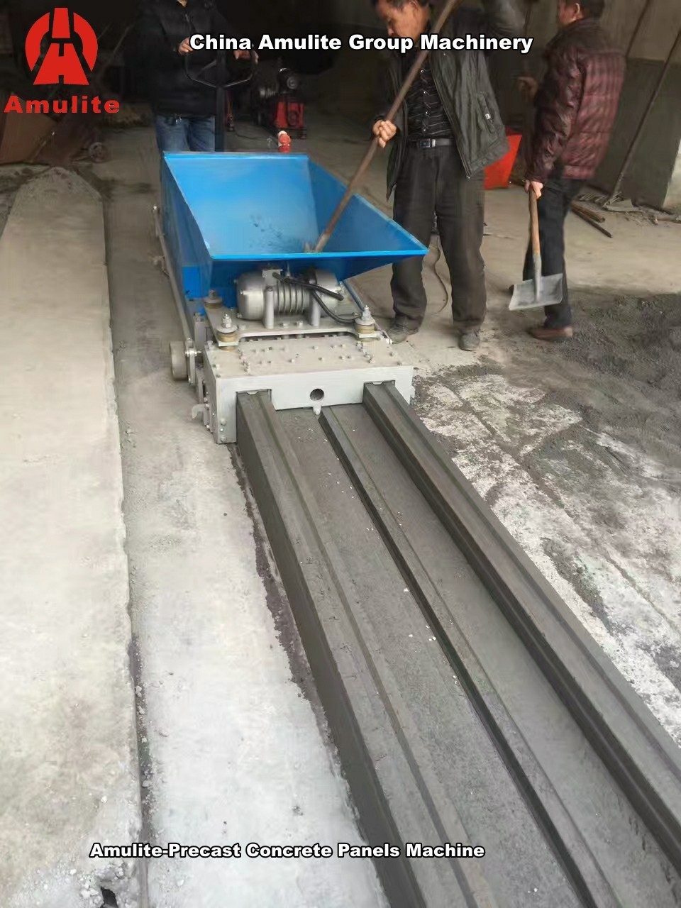 Cement fence post precast concrete H beam making machine for fence