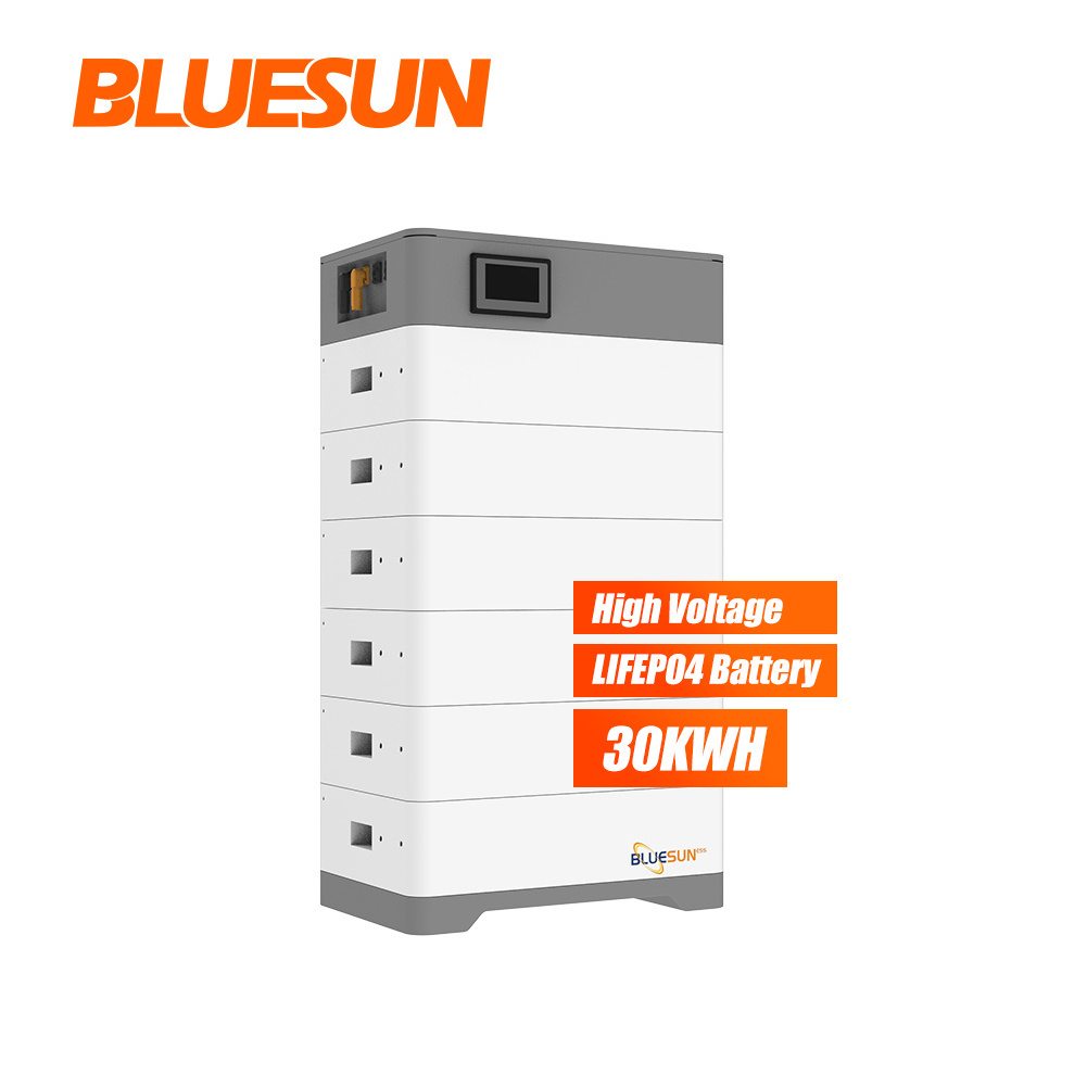 Bluesun Solar Battery 15kw 20kw 30kw 12v 48V 51.2V 100ah 200ah Batterie Solaire Lithium Ion Phosphate  High Voltage Battery