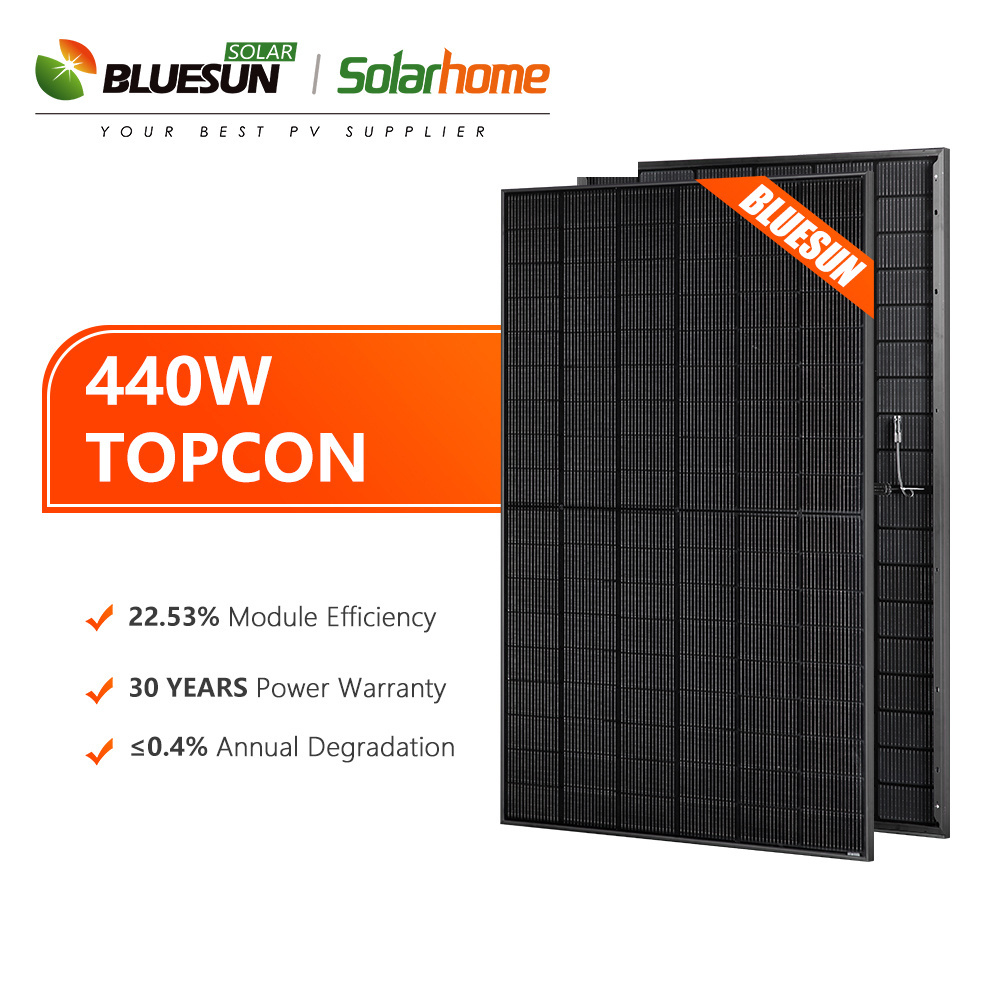 Bluesun solar panel 400w 450w 480w 420w solar panel mono pv module 420w 410w 400w 490w 480w 48v solar panel price philippines