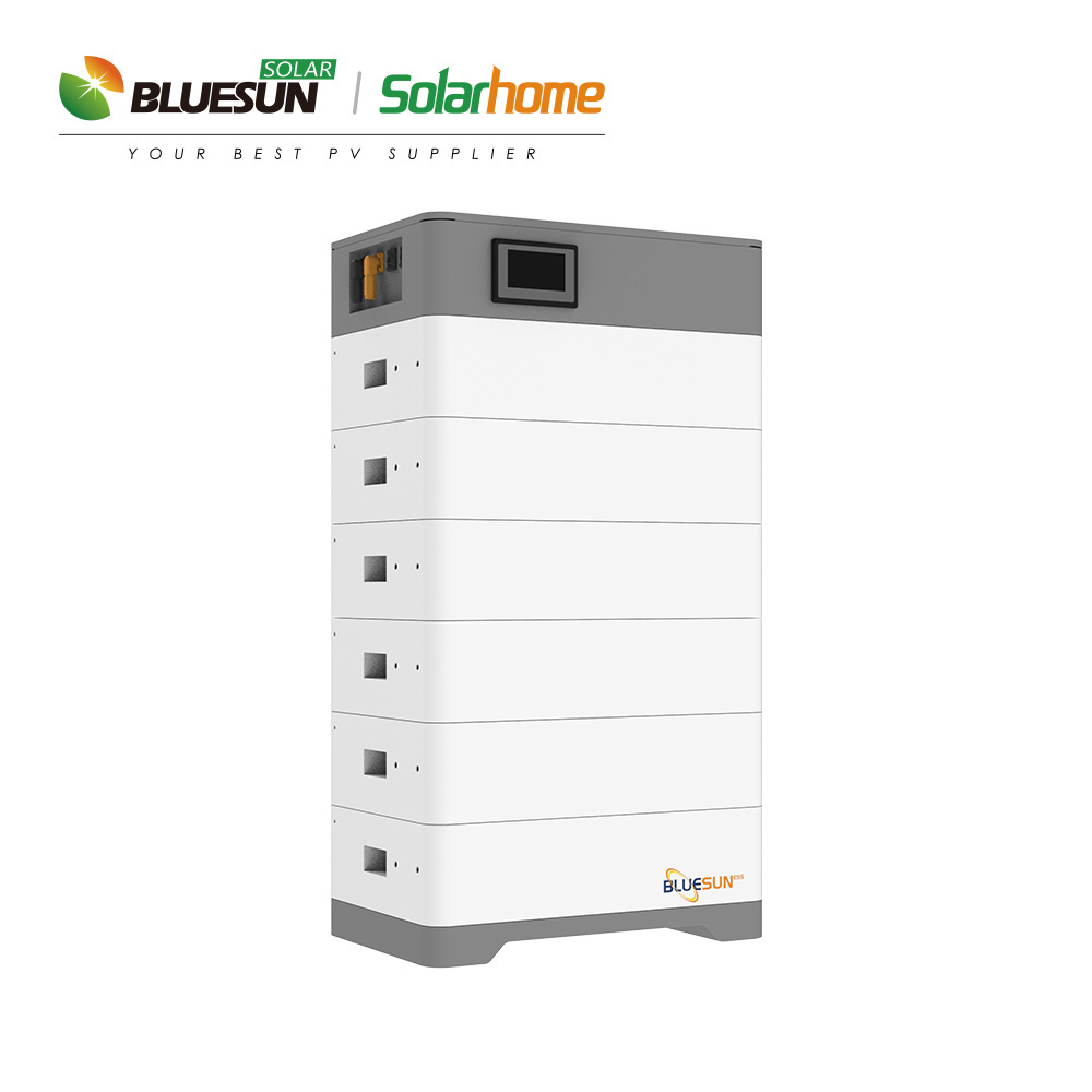 Bluesun Solar Battery 15kw 20kw 30kw 12v 48V 51.2V 100ah 200ah Batterie Solaire Lithium Ion Phosphate  High Voltage Battery