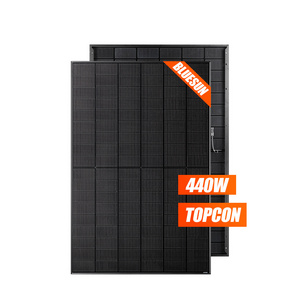 Bluesun Eu Stock 450W 440W Panel Solar Black Bifacial Hjt Solar Panels With Solar Panel System For Home Solar System