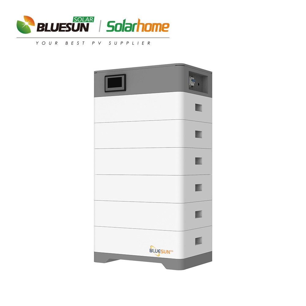 Bluesun Solar Battery 15kw 20kw 30kw 12v 48V 51.2V 100ah 200ah Batterie Solaire Lithium Ion Phosphate  High Voltage Battery