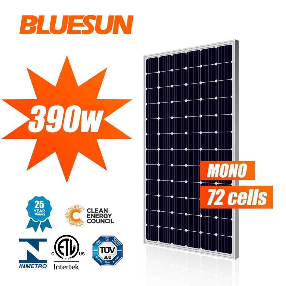 Bluesun pv solar panels monocrystalline 300w 330w 380w 400w solar panels for home