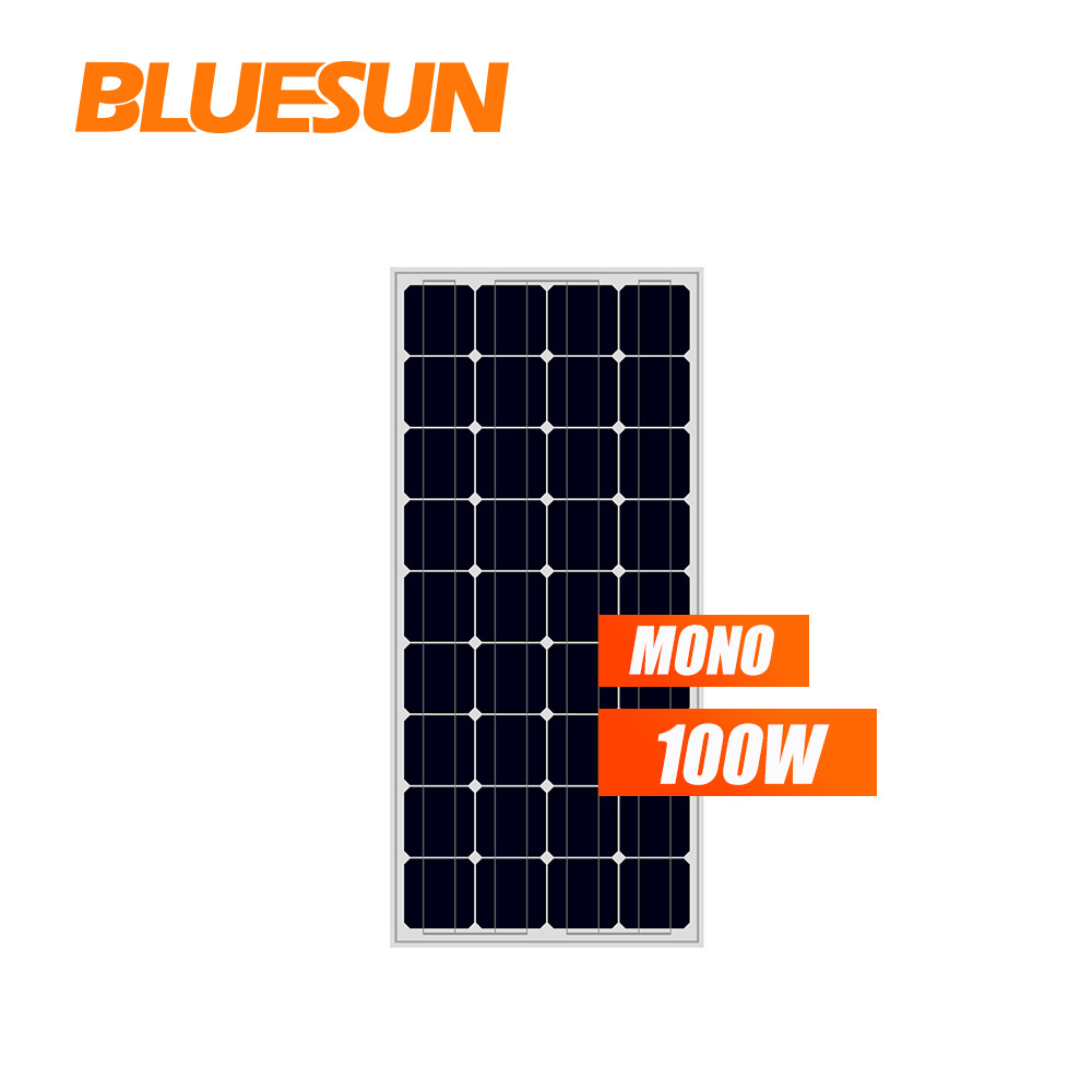 Bluesun photovoltaic soler monocrystalline solar panel 12v 100w mini 5v 50w 80w 100watt 120w 150w paneles solares 12v 24v 36v