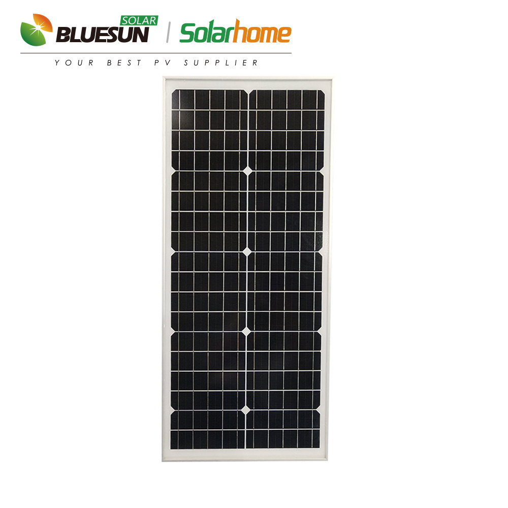 Bluesun photovoltaic soler monocrystalline solar panel 12v 100w mini 5v 50w 80w 100watt 120w 150w paneles solares 12v 24v 36v