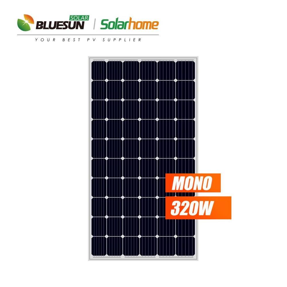 China Bluesun 300 watt solar panels 310w paneau solaire monocrystalline 300w 310 watt 48 v solar panel with good price