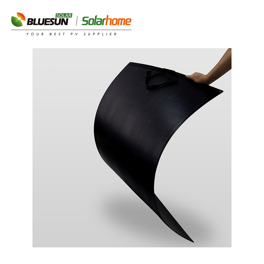 Bluesun popular semi flexible solar panels 100w 150w 160w 200 watt flexible solar panel price