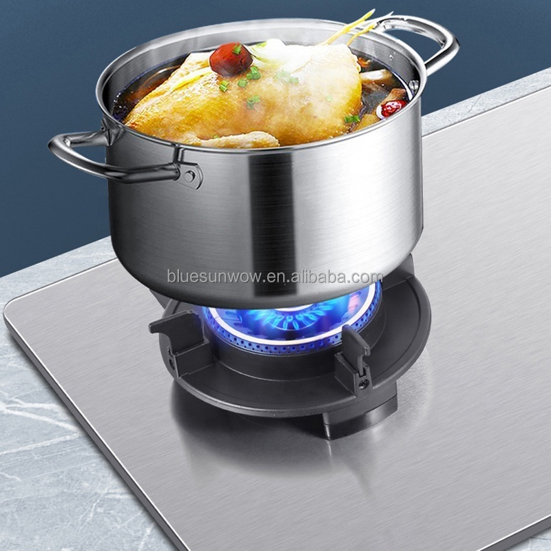 Wholesale Stainless Steel Lifting Double Flip Type 2 Burners Gas Cooker Kitchen Gas Cooktops Digital Gas Stove